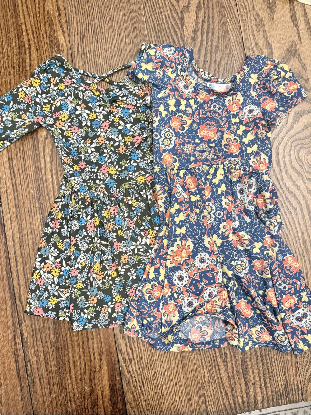 Dot Dot Smile Twirl Girls Dress Bundle size 2T EUC Lularoe Boho EUC TT